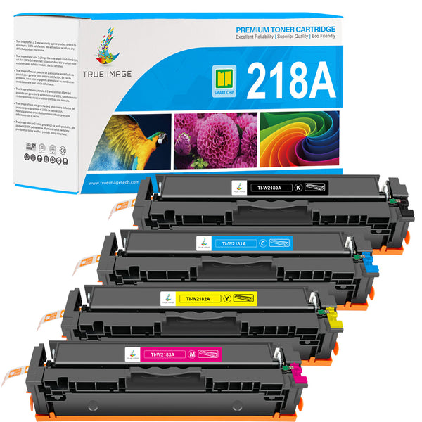 Compatible HP 218A Toner Set of 4 - Monitor Toner Level