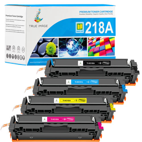 Compatible HP 218A Toner Set of 4 - Monitor Toner Level