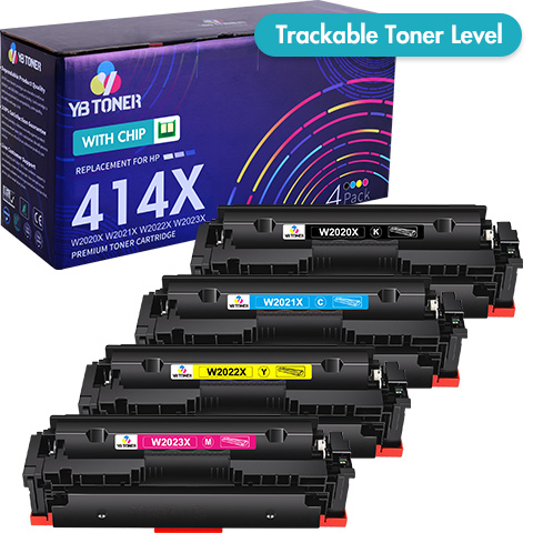 HP 414X Toner 4-Pack - With Updated Chip
