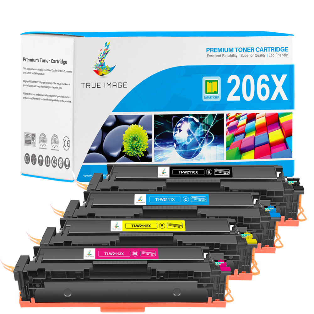 Compatible HP 206X Toner Cartridge Set (With Chip) High Yield